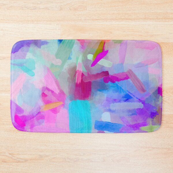 Item preview, splash painting texture abstract background in pink blue purple designed and sold by Mrvell.