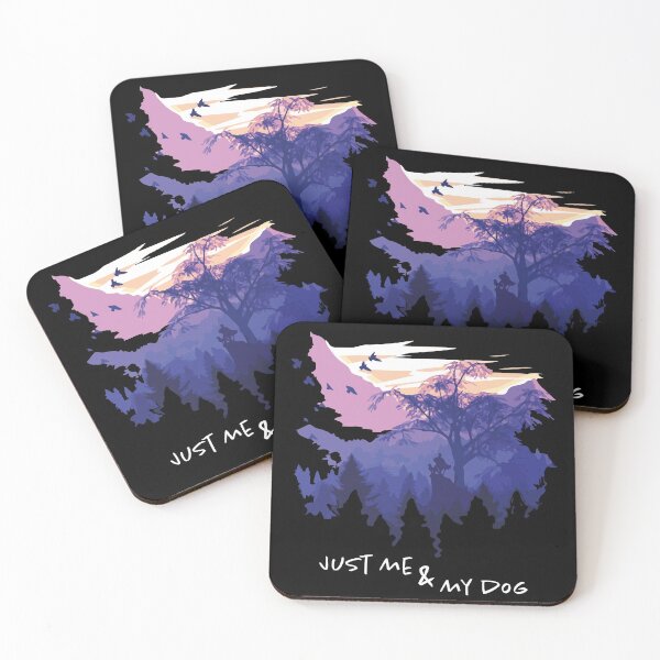 Item preview, Just me and my dog - Outdoor, Mountain, Hiking, Camping and Dog Lovers designed and sold by LookFrog.
