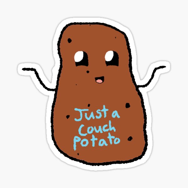 Couch Potato Cute Potato' Sticker