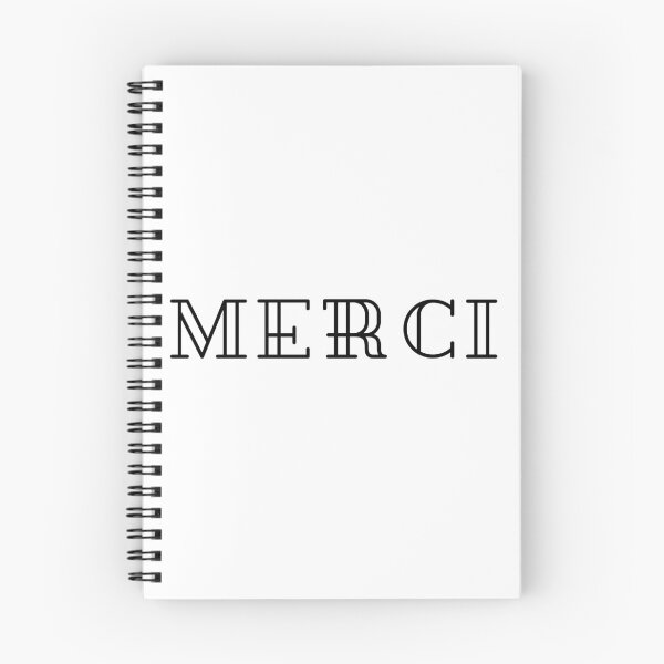 Item preview, Merci Thank you French grateful Thanks minimalist design designed and sold by Mars Babe.