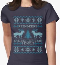 Reindeers Are Better Than People (Special Edition) Women's Fitted T-Shirt