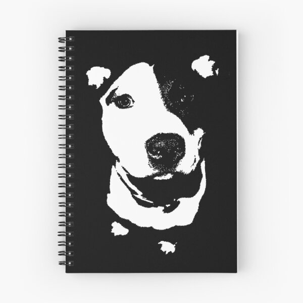 Item preview, Louie - Black and white pit bull designed and sold by Kristina Gale.