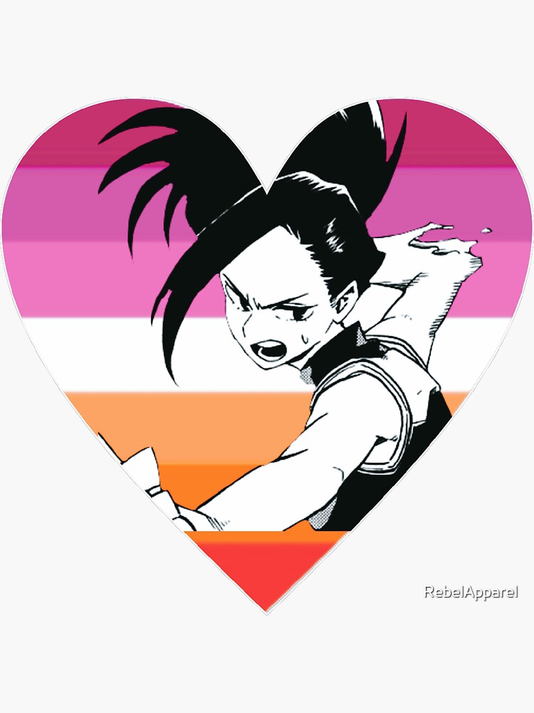 Lesbian Pride Momo Yaoyorozu Bnha Pride Mha Sticker For Sale By Rebelapparel Redbubble 