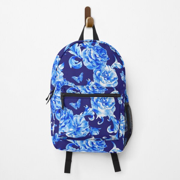 Item preview, Blue Rose Botanical Floral Pattern designed and sold by Eagerly Elementary Music.