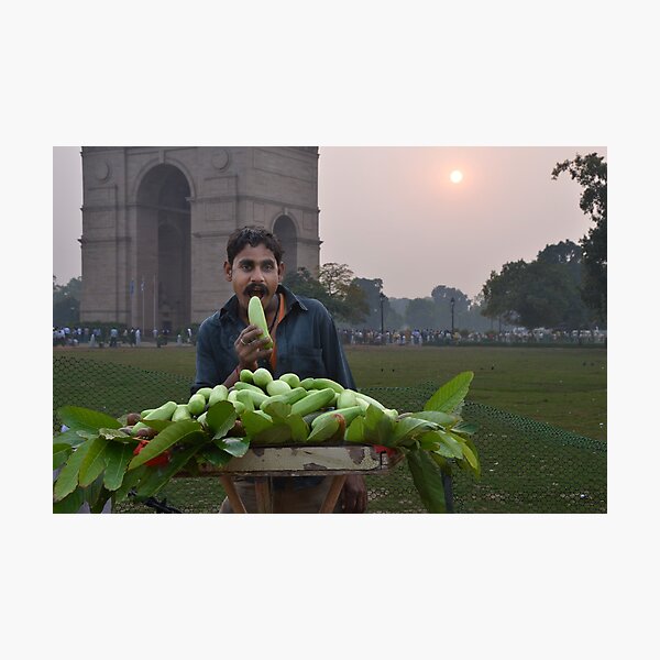 Fruit Seller Photographic Print