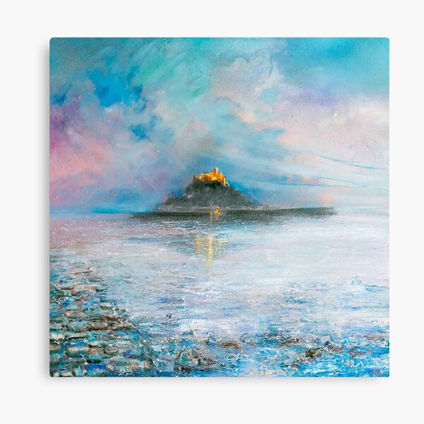 Twilight at St Michael's Mount, Cornwall Art Canvas Print