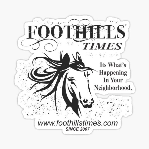 Foothills Times Horse Tee Sticker