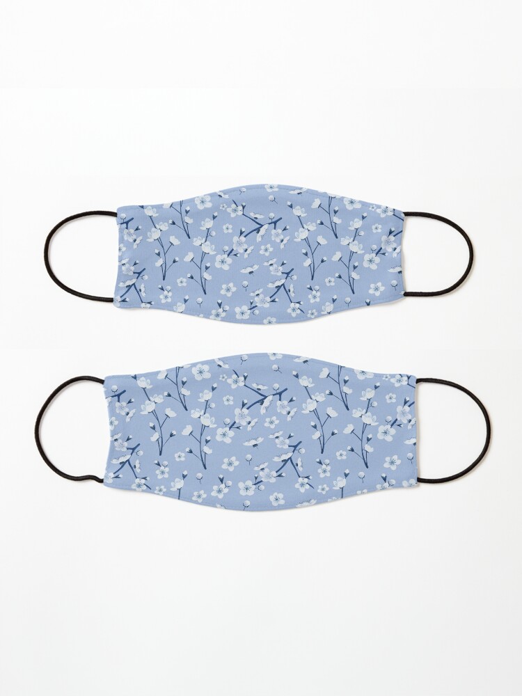 Alternate view of Blue cherry blossom Mask