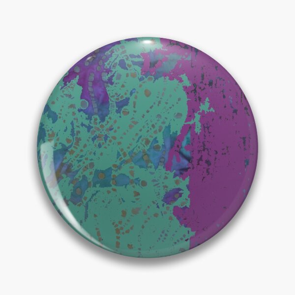 Item preview, Fiber Art: Purple Teal Blue Green Abstract from fabric with digital changes designed and sold by djrunnels.