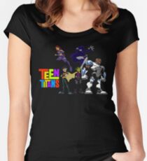 Titanen gehen! Tailliertes Rundhals-Shirt