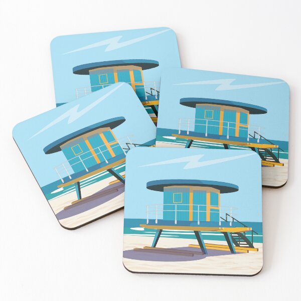 Item preview, Miami travel poster south beach vintage retro designed and sold by Arctic frame studio.