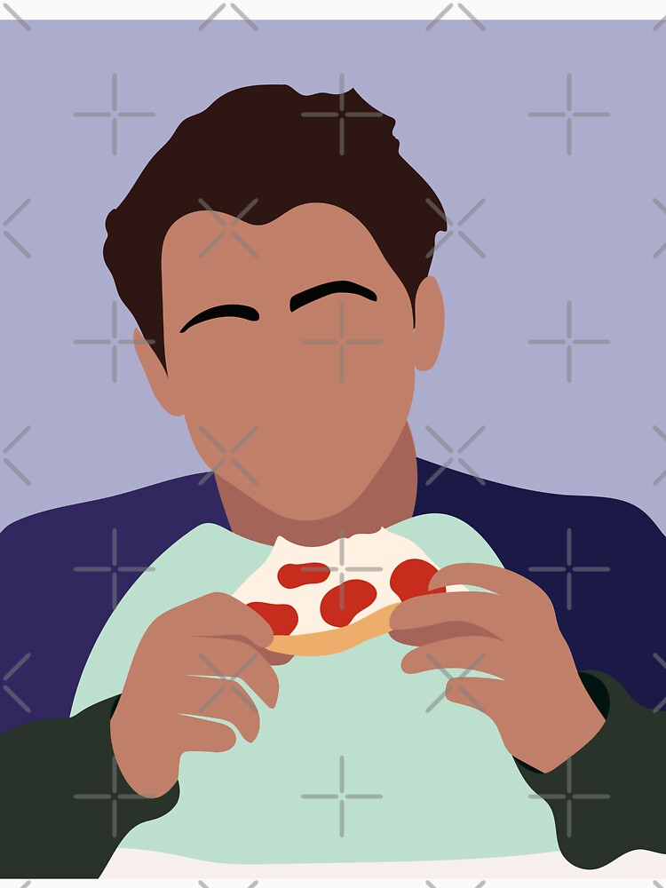 "joey eating pizza" T-shirt for Sale by kris10scribbles | Redbubble ...