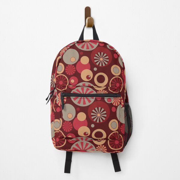 Item preview, Abstract Retro Circle Frenzy - Red pattern designed and sold by whyitsme.