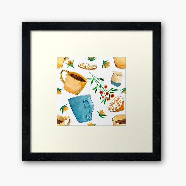 Cozy Cup of Tea Framed Art Print
