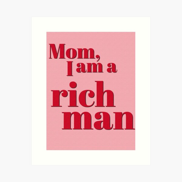 Mom, I Am a Rich Man Print, Newspaper Wall Art, New York New - Inspire  Uplift
