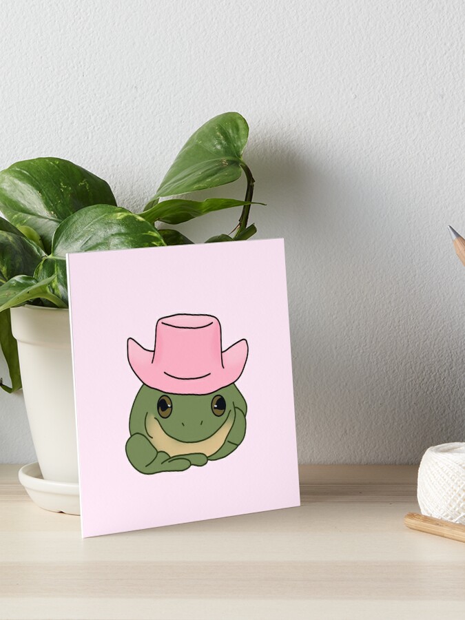 Straw Hat Frog Sticker for Sale by thicker than a sticker