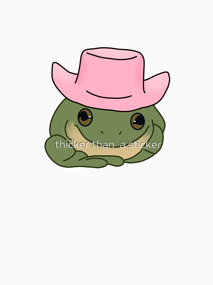 Straw Hat Frog Poster for Sale by thicker than a sticker