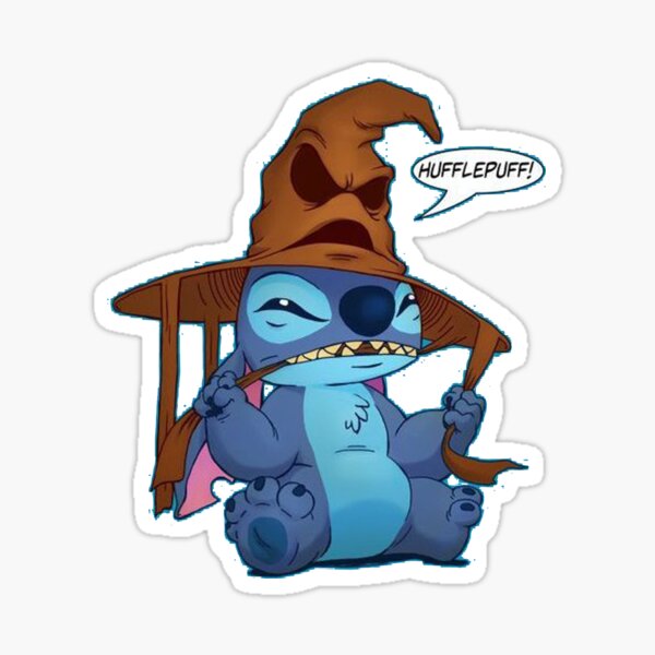 stitch funny art Sticker