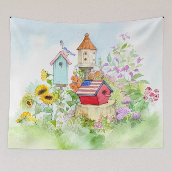 Item preview, Birdhouses in the Garden designed and sold by Cathi Freund.