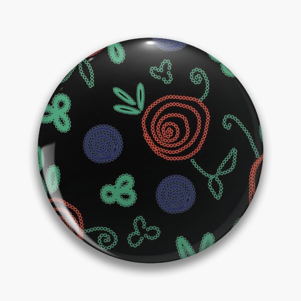 Item preview, 'embroidered' roses pattern designed and sold by rysunki-malunki.