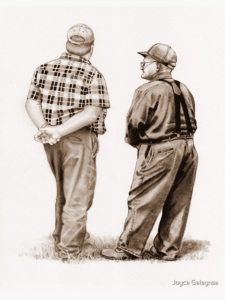 Drawing of modern farmers in a countryside on Craiyon