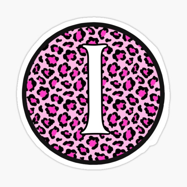 Letter I Cheetah Stickers | Redbubble