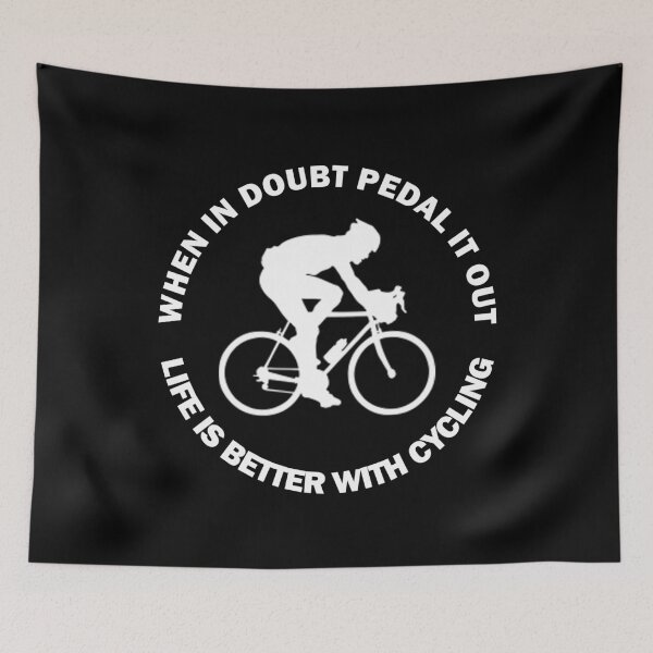 Item preview, When In Doubt Pedal It Out Bicycle Mountain Fat Bike Rack Biker Lover Gift designed and sold by Best Arts.