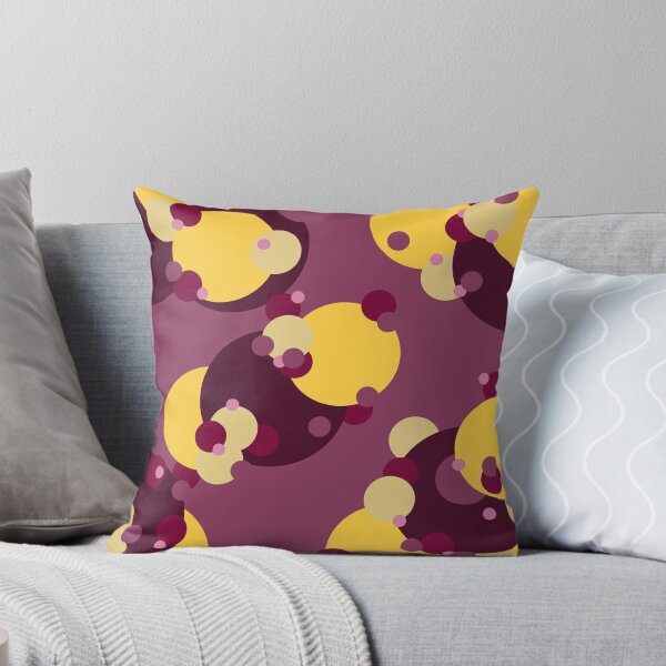 Item preview, Purple & Yellow Circles, Layered Circles Pattern by Courtney Hatcher designed and sold by cghatcherart.
