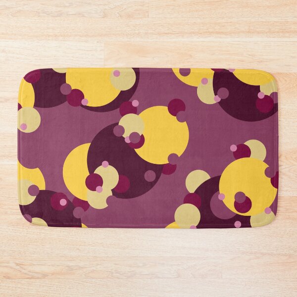 Item preview, Purple & Yellow Circles, Layered Circles Pattern by Courtney Hatcher designed and sold by cghatcherart.