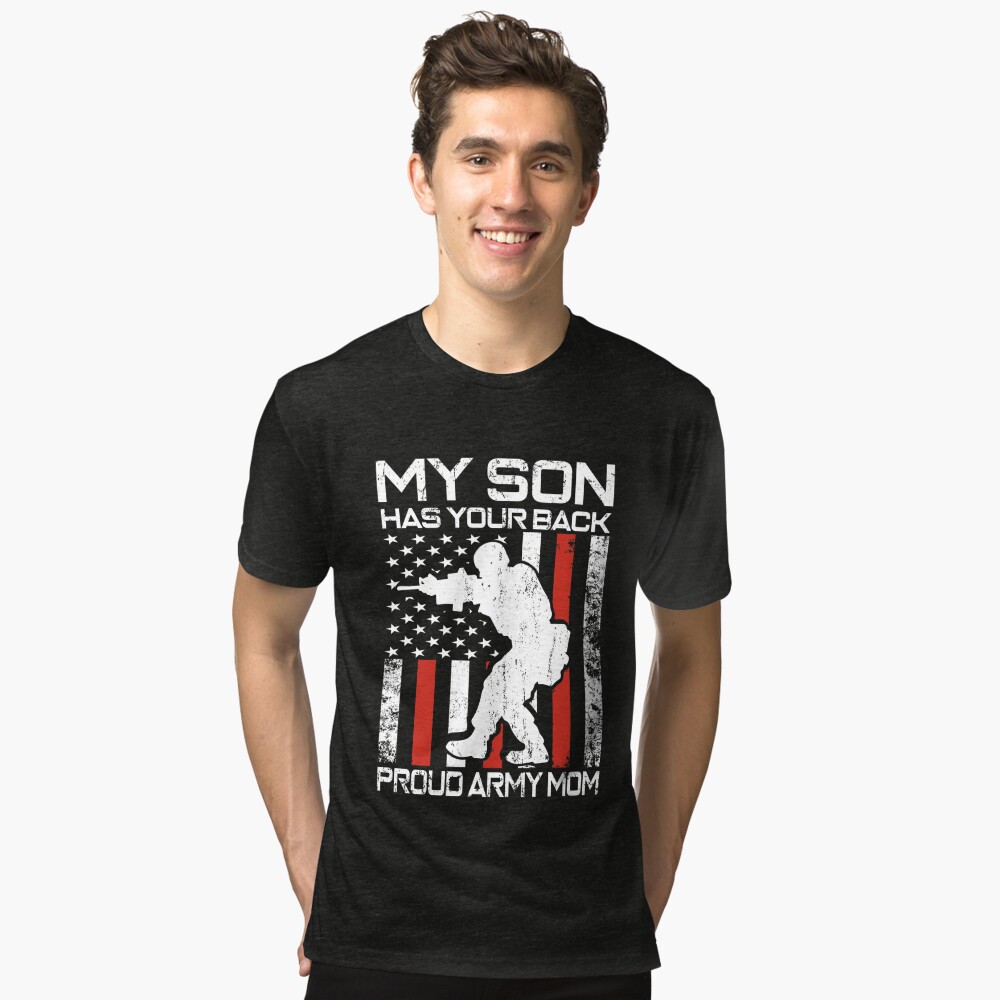 My Son Has Your Back, Proud Army Mom - Personalized Gifts Custom