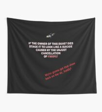 Firefly&Community: we'll bring the show back! - black version Wall Tapestry