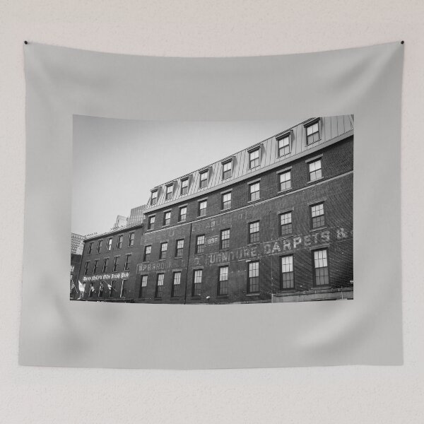 Item preview, Old brick Boston Buildings with faded aged signage designed and sold by Brian Scantlebury.