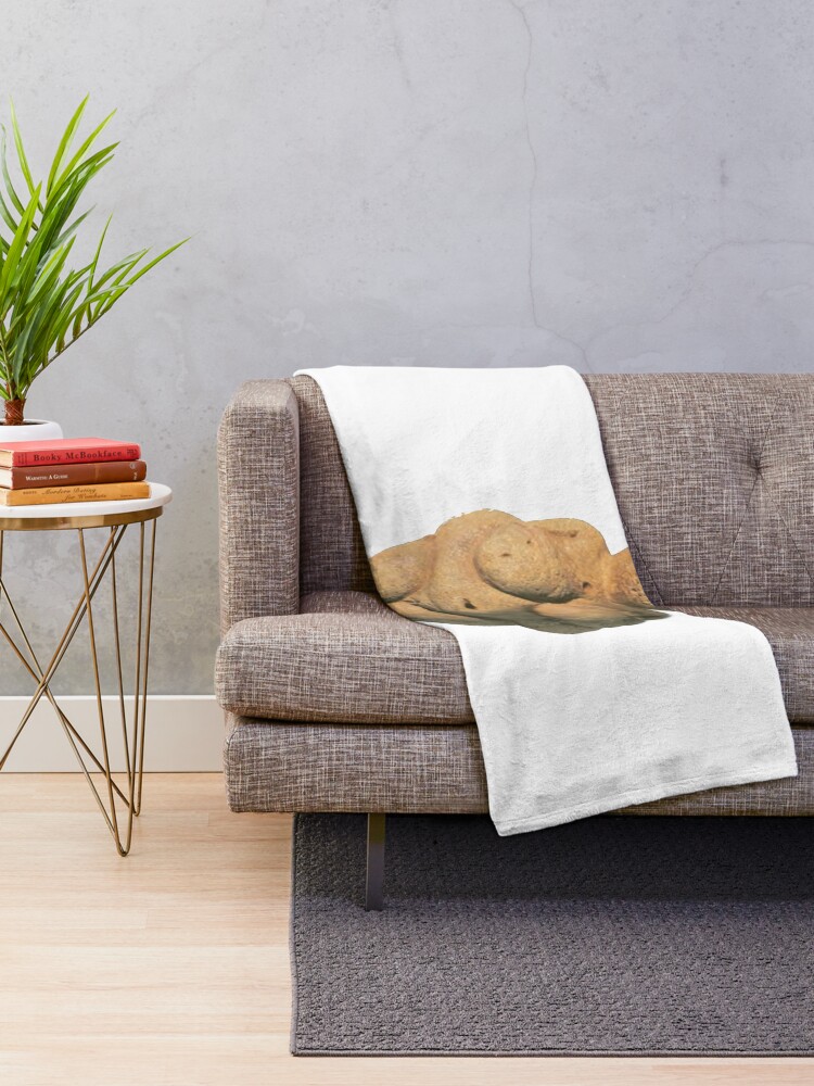 Alternate view of #Venus of #Willendorf #artifact sculpture art figurine statue humanbody #VenusofWillendorf Throw Blanket