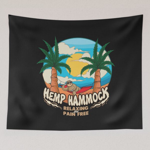 Item preview, Sloth Jamaican Hemp Hammock Relaxing and Pain Free CBD designed and sold by Sbgarror.