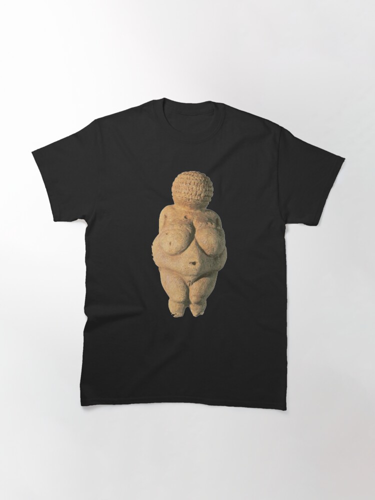 Alternate view of #Venus of #Willendorf #artifact sculpture art figurine statue humanbody #VenusofWillendorf Classic T-Shirt