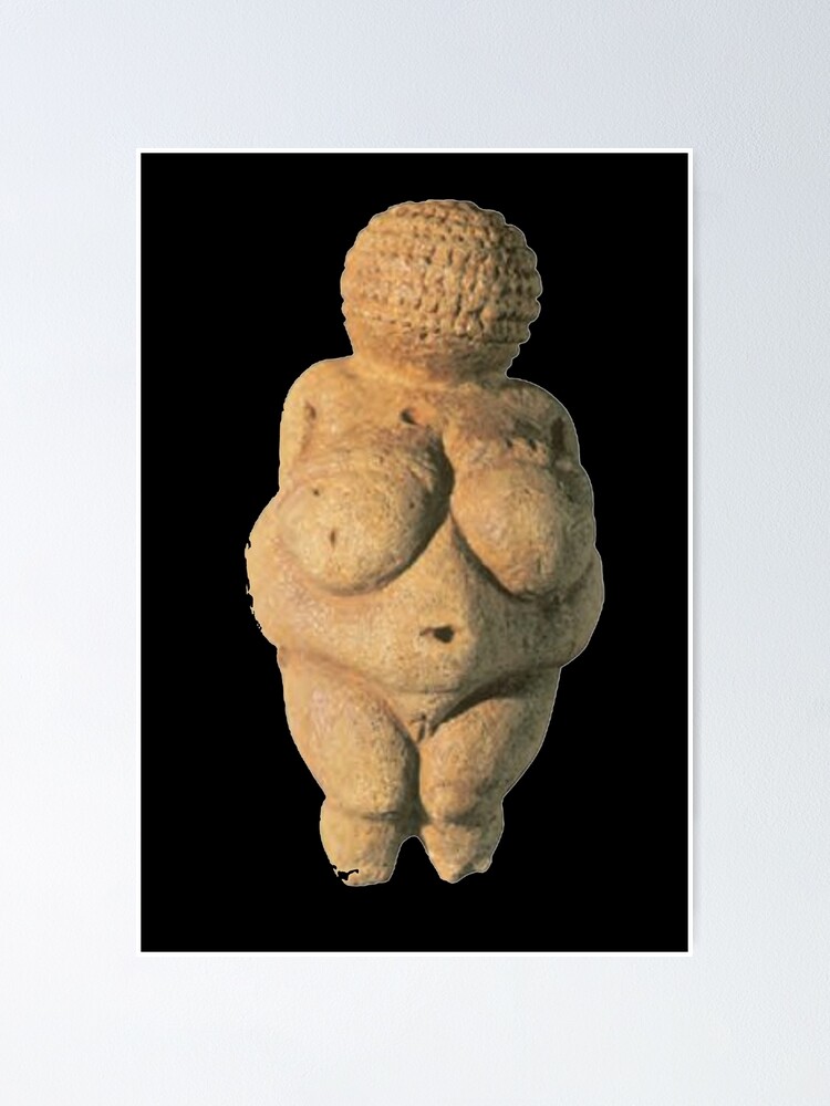 Alternate view of #Venus of #Willendorf #artifact sculpture art figurine statue humanbody #VenusofWillendorf Poster