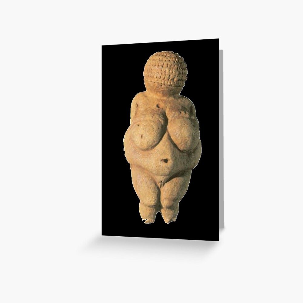 #Venus of #Willendorf #artifact sculpture art figurine statue humanbody #VenusofWillendorf: Greeting Card 