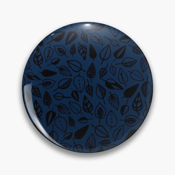 Item preview, leaf pattern navy blue and black designed and sold by Tanya-GR.