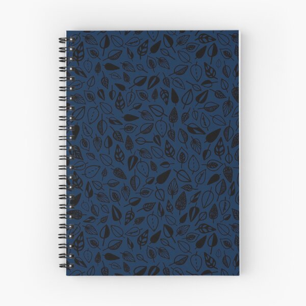 Item preview, leaf pattern navy blue and black designed and sold by Tanya-GR.