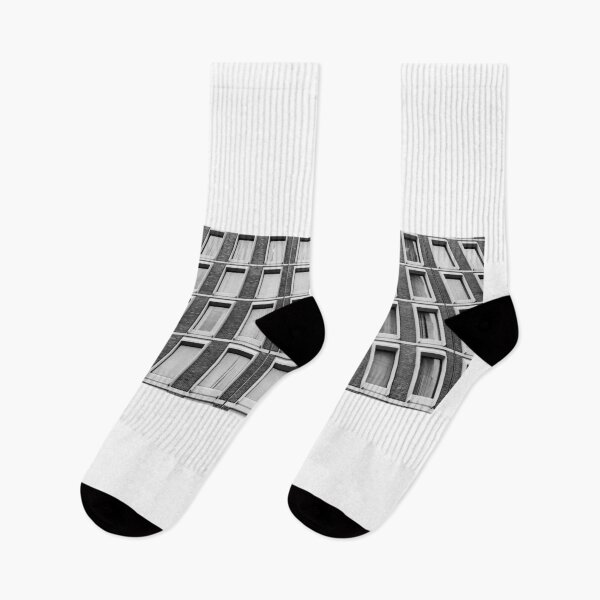 Item preview, Vintage architectural patterns from rows of same size windows in monochrome. designed and sold by Brian Scantlebury.