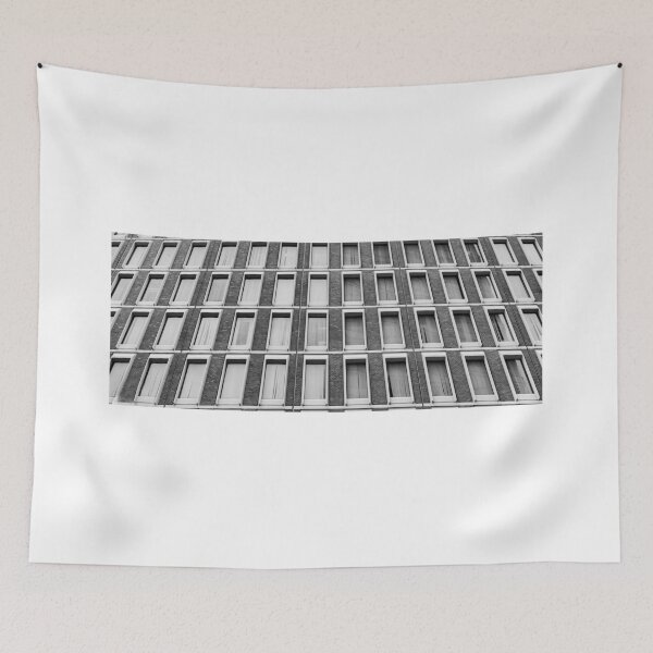 Item preview, Vintage architectural patterns from rows of same size windows in monochrome. designed and sold by Brian Scantlebury.
