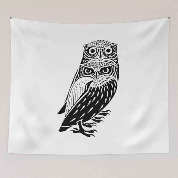 Item preview, owls | black and white designed and sold by Kinisis.