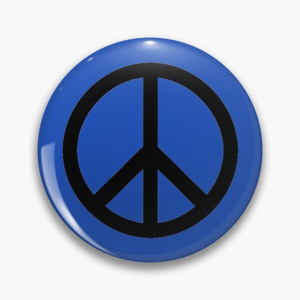 Peace/Love/Anarchy Pin set blue peace 