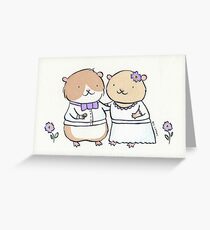 Hamster Wedding Greeting Card