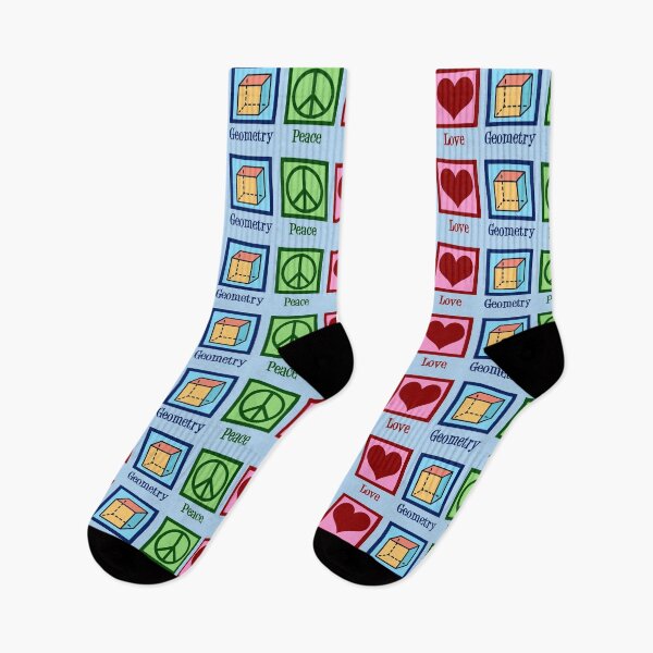 Item preview, Peace Love Geometry Teacher designed and sold by Epic Love Designs.