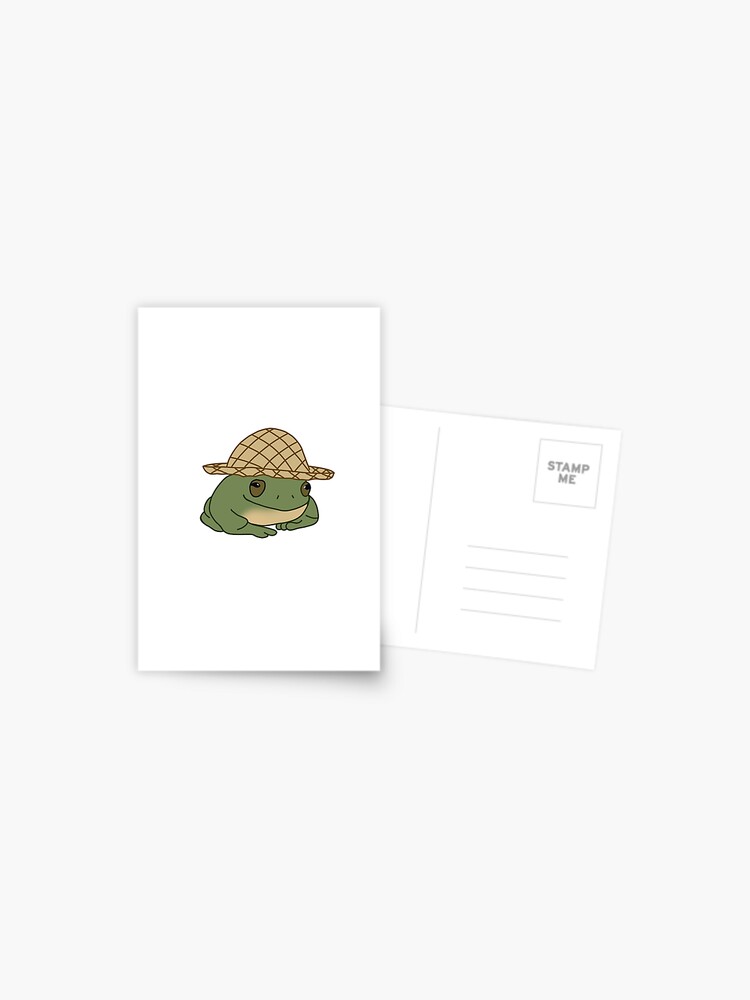 Straw Hat Frog Poster for Sale by thicker than a sticker