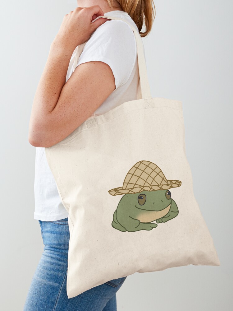 Straw Hat Frog Sticker for Sale by thicker than a sticker
