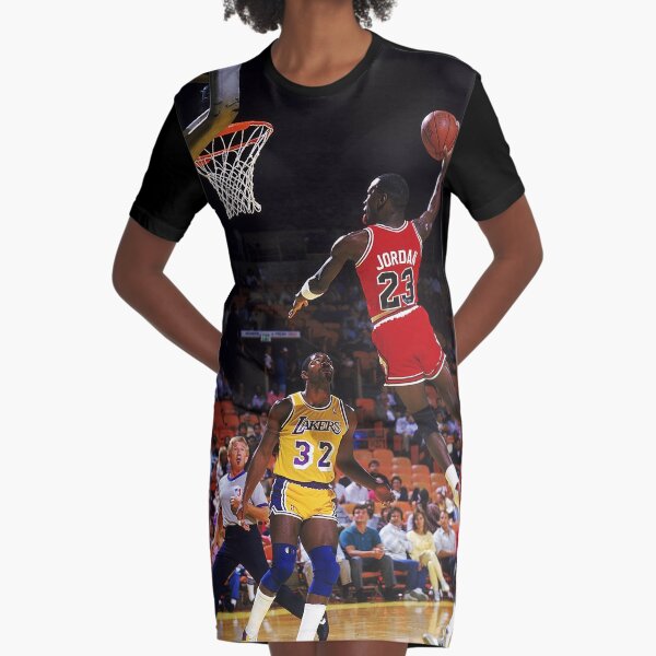 Michael Jordan Dunk / The Last Dance / 98 Bulls / Michael Jordan/ Jumpman / NBA / Basketball Graphic T-Shirt Dress