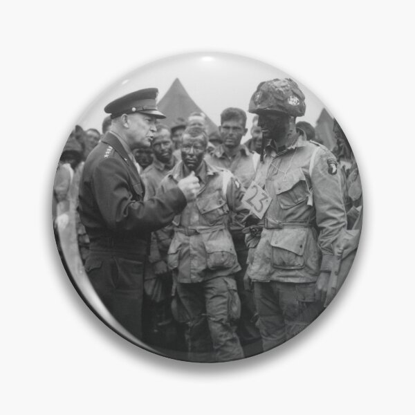 Item preview, Ike Talking With Airborne On D-Day designed and sold by warishellstore.