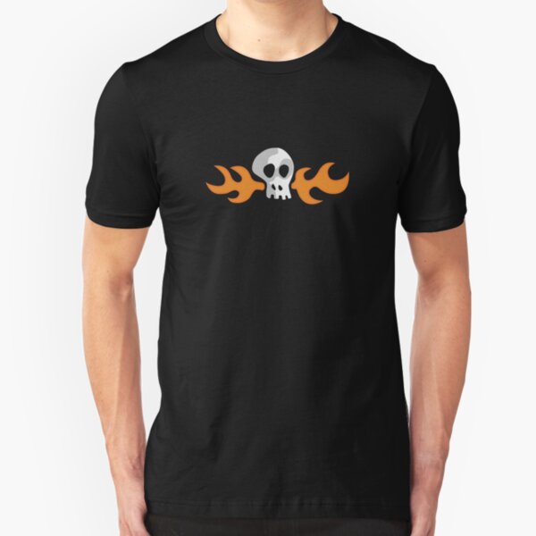 Hoagie Flaming Skull Slim Fit T-Shirt